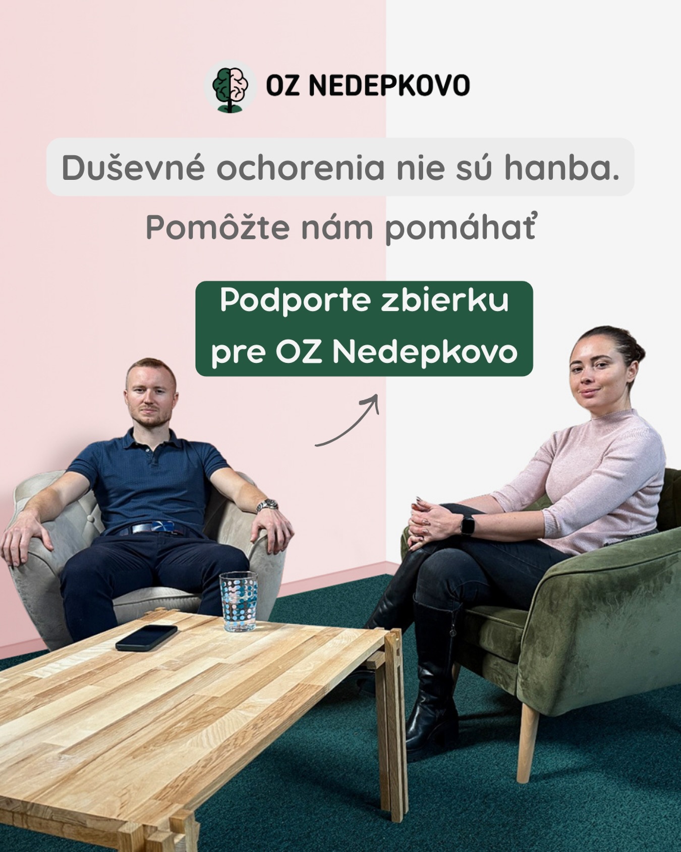 Duševné ochorenie nie je hanba, hoci sa nás o tom spoločnosť často snaží presvedčiť.

My v OZ Nedepkovo vieme, aké to je žiť s duševným ochorením. Vieme, aké ťažké je nájsť pochopenie bez predsudkov.💙

Založili sme OZ Nedepkovo, aby sme vytvorili bezpečné miesto pre všetkých, ktorí sa cítia v tme.🌑

Aby sme mohli pokračovať v našom podcaste, spustiť bezplatné podporné skupiny, tvoriť odborný obsah a robiť ďalšie aktivity, potrebujeme vašu pomoc.

Práve sme spustili zbierku na @donio.sk. Každé euro nám pomáha budovať otvorenejšie a tolerantnejšie Slovensko.

👉 Link na zbierku: https://donio.sk/podporte-oz-nedepkovo
👉 Link nájdete aj v našom BIU! ✨
👉 Ak nemôžete prispieť, nesmierne nám pomôže aj ZDIEĽANIE tohto príspevku.

Ďakujeme, že v tom nie sme sami a že nám pomáhate pomáhať. 🧡

#nedepkovo_oz #dusevnezdravie #bipolarnaporucha #doniosk #stopstigma #zbierka #podcastnedepkovo #obcianskezdruzenie