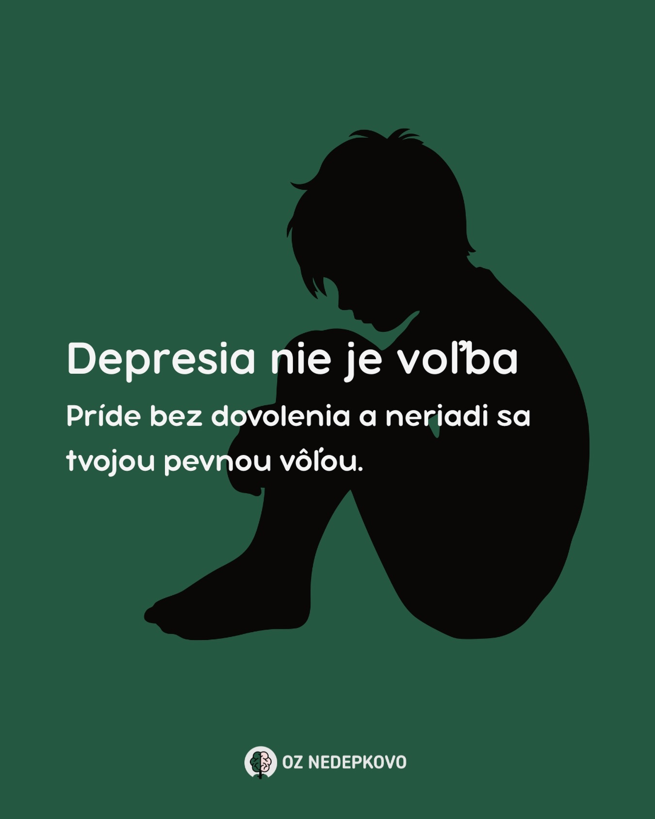 Povedali by ste niekomu so zlomenou nohou, aby ju skúsil „rozchodiť“? 🦴 Asi nie.😉

Prečo potom pri depresii ešte stále tak často počúvame vety ako:
🔹 „Skús myslieť pozitívne.“
🔹 „Iní sa majú horšie.“
🔹 „Máš všetko, tak prečo si smutný/á?“

Depresia nie je len smútok. 🌧️

👉 Je to komplexné ochorenie a jedna z najčastejších duševných porúch na svete.

👉 Ovplyvňuje naše myslenie, cítenie, telo aj schopnosť fungovať v každodennom živote. 

👉 Depresia nie je o lenivosti, slabosti alebo o tom, že by človek „nechcel byť šťastný“.

🔹 Nie je to voľba: Nikto si nevyberá rána, kedy nevládze vstať z postele. 

🔹 Nie je to len „v hlave“: Výrazne ovplyvňuje fyzické zdravie a celkovú energiu. 

🔹 Nie je to zlyhanie: Depresia nie je výsledkom slabého charakteru.

Pre tých, ktorí si ňou prechádzajú, môže byť každý jeden deň bojom. 🥊 Bojom, ktorý si vyžaduje nesmiernu silu a vytrvalosť. 💪

💙 Uzdravenie nie je otázkou pevnej vôle, ale otázkou podpory, bezpečia a odbornej pomoci. 

🙏 Ak máte vo svojom okolí niekoho s depresiou (či iným duševným ochorením), pamätajte, že najväčší dar, ktorý mu môžete dať, je porozumenie, prítomnosť a empatia. 🧡

#Depresia #DusevneZdravie #DusevneOchorenia #StopStigme #BurameStigmu